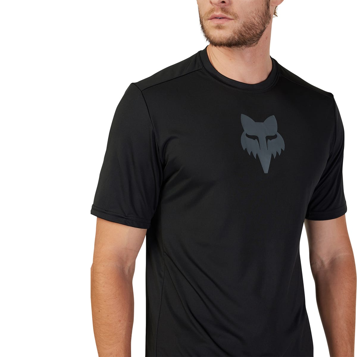 Maglia a maniche corte FOX RANGER LAB HEAD nera