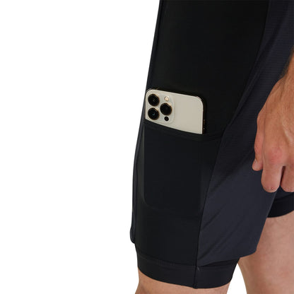 Pantaloncino-Salopette FOX FLEXAIR ASCENT CARGO Nero
