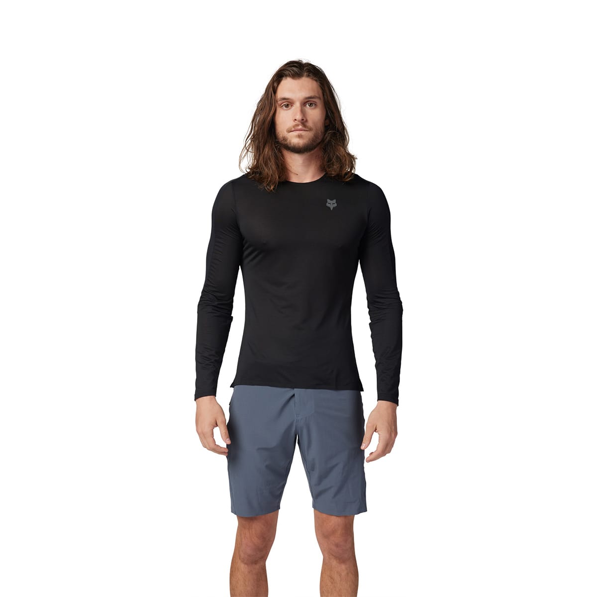 Maglia a maniche lunghe FOX FLEXAIR ASCENT Nera