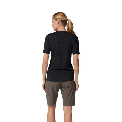 Maglia FOX RANGER TRU DRI Donna Maniche Corte Nera
