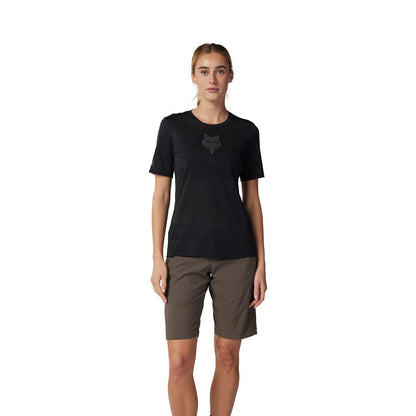 Maglia FOX RANGER TRU DRI Donna Maniche Corte Nera