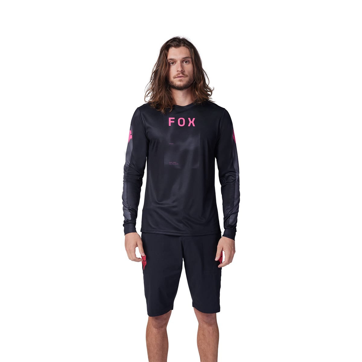 Maglia a maniche lunghe FOX RANGER TAUNT Nera