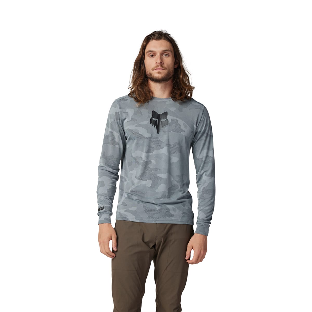 Maglia a maniche lunghe FOX RANGER TRU DRI Grigia