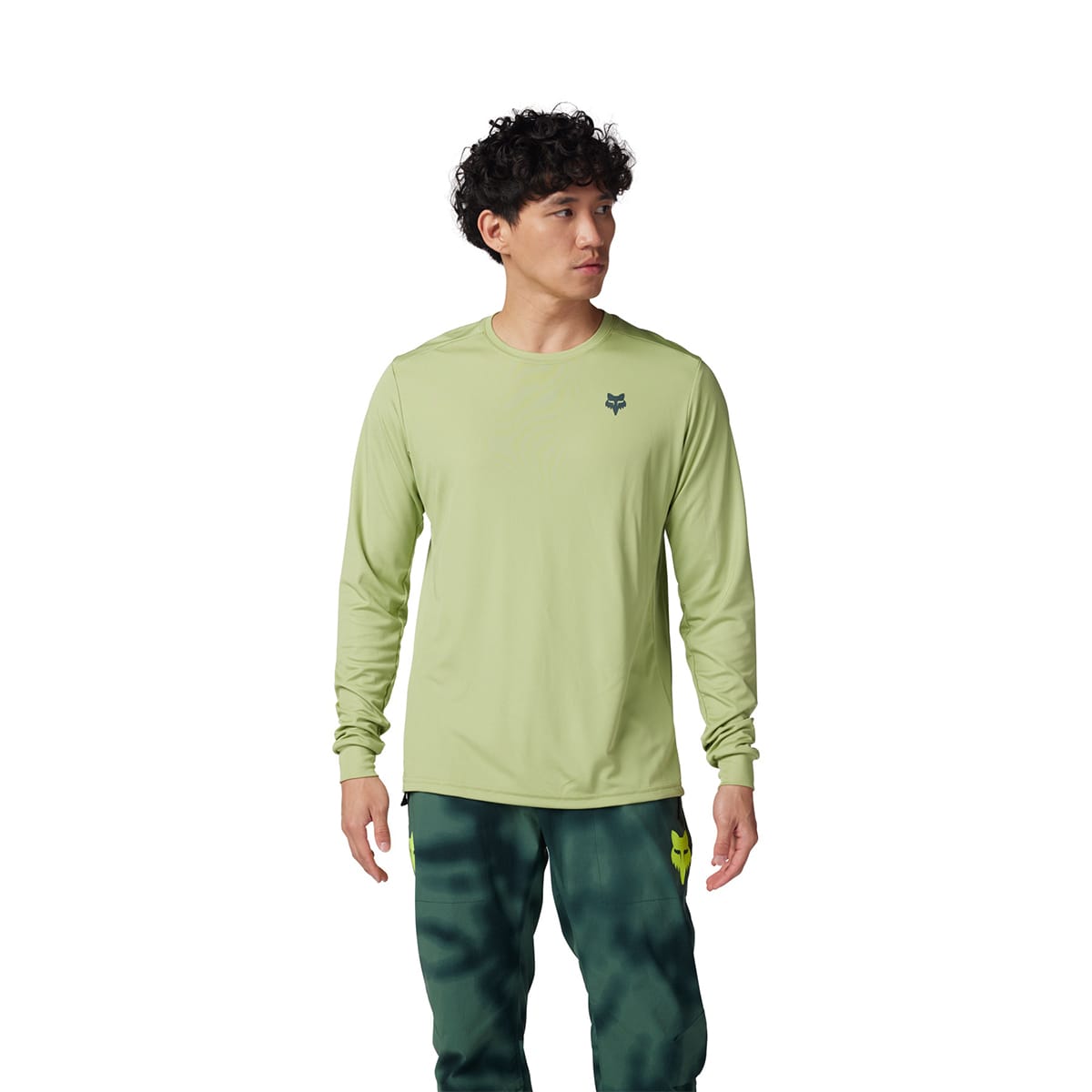 Maglia a maniche lunghe FOX RANGER WAYFARING Verde