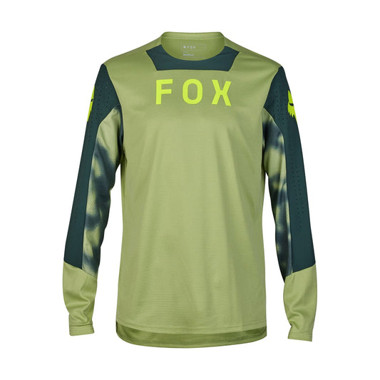 Maglia a maniche lunghe FOX DEFEND TAUNT Verde