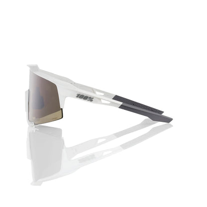 Occhiali 100% SPEEDCRAFT Bianco Opaco Hiper Mirror Argento