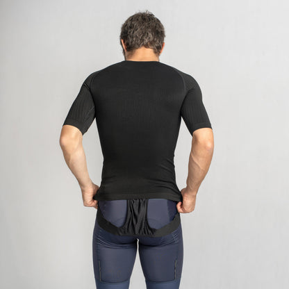Maglia intima a maniche corte GRIPGRAB PACR SPRING AUTUMN SEAMLESS nera