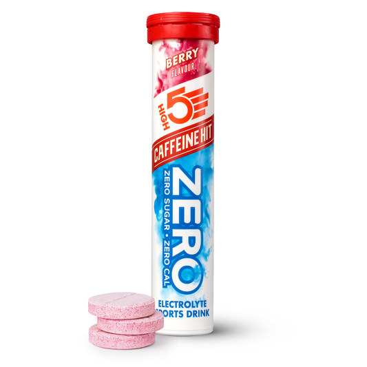 High5 ZERO Idratazione elettrolitica con caffeina (20 compresse) Frutti rossi