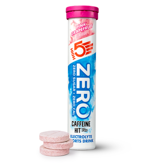 High5 ZERO Idratazione elettrolitica con caffeina (20 compresse) Pompelmo rosa