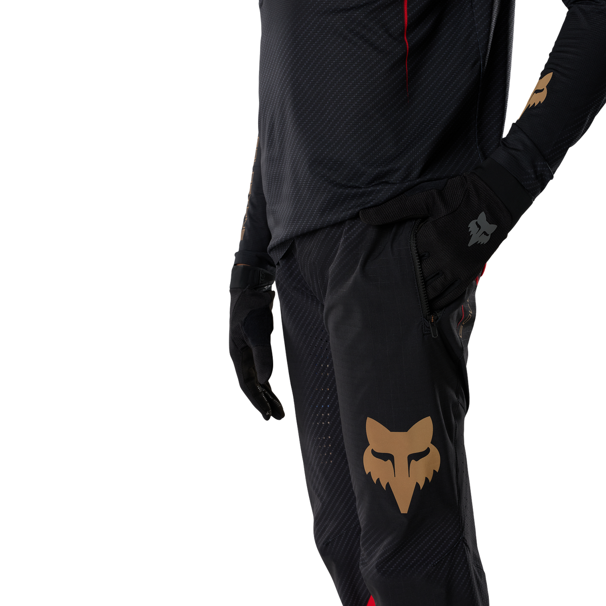 Pantaloni FOX FLEXAIR GOLDSTONE SE junior neri - vista 6