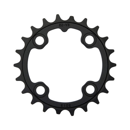 Corona interna TRUVATIV MTB V3 8/9 velocità a 4 fori da 64 mm — vista della corona su sfondo bianco