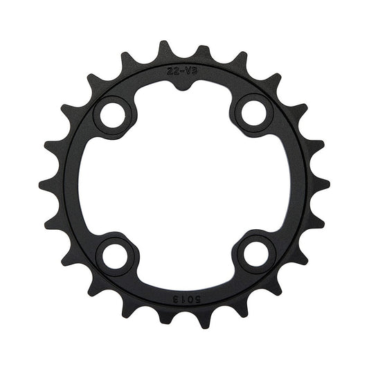 Corona interna TRUVATIV MTB V3 8/9 velocità a 4 fori da 64 mm — vista della corona su sfondo bianco