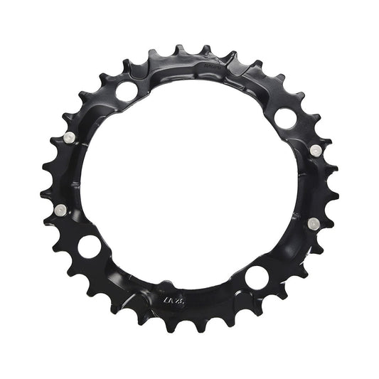 Corona intermedia SRAM MTB 104BCD 7 velocità a 4 fori da 104 mm — vista della corona su sfondo bianco