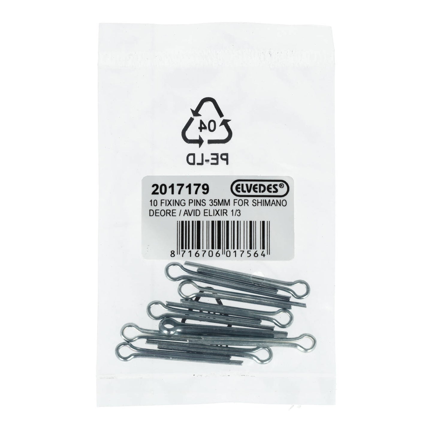 Kit di 10 perni ELVEDES per Shimano Deore/Avid Elixir
