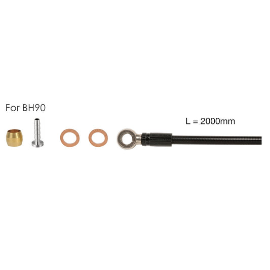 Kit tubi idro 2m ELVEDES per SHIMANO SM-BH 90+banjo+parti