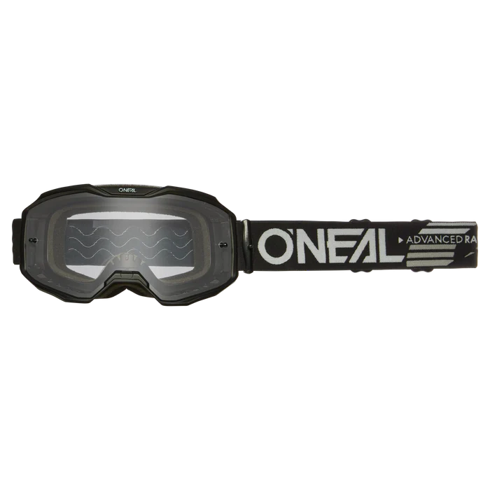 O'NEAL B-10 Maschera SOLIDALE Nero Schermo Trasparente