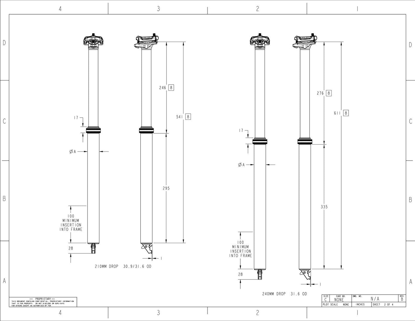 Reggisella telescopico FOX RACING SHOX TRANSFER FACTORY da 125 mm