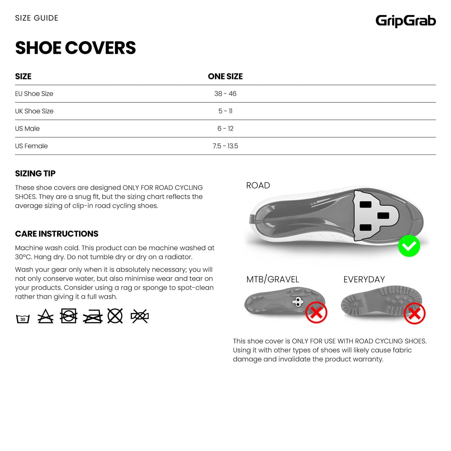 Copriscarpe GRIPGRAB RACE AERO 2 Nero