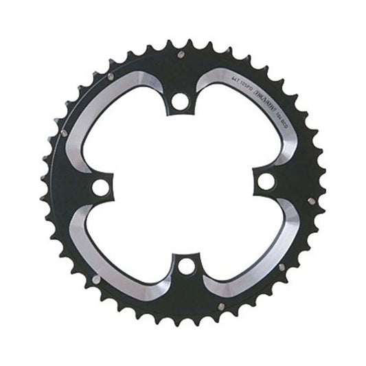 Corona intermedia SRAM MTB 104BCD 10 velocità a 4 fori da 104 mm — vista della corona su sfondo bianco