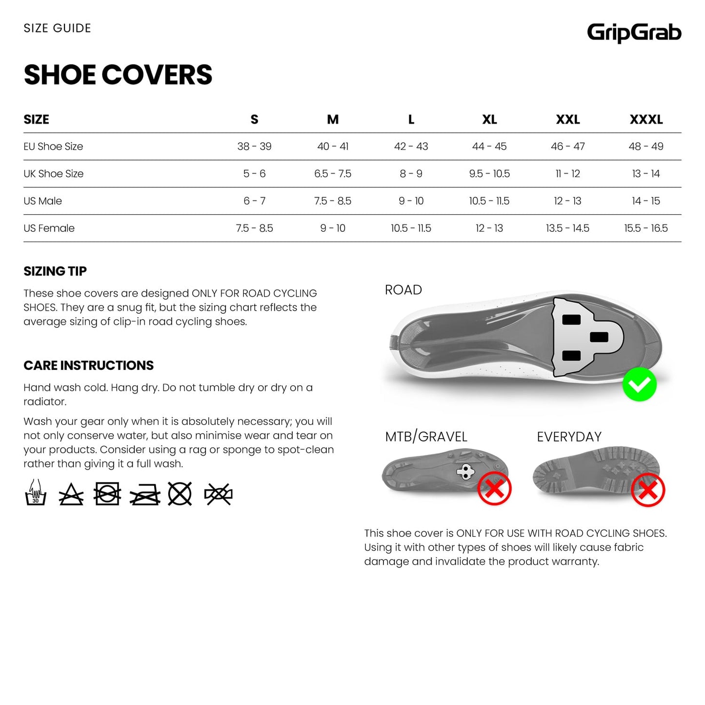Copristivali GRIPGRAB ARTIC 2 WATERPROOF ROAD Nero