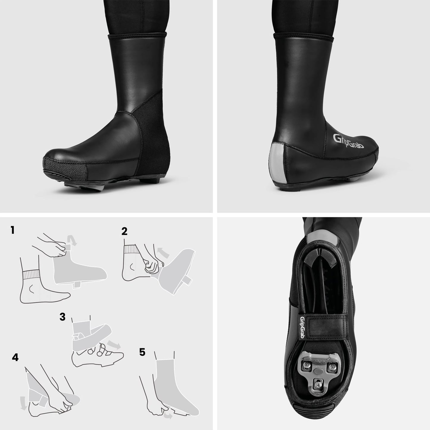 Copristivali GRIPGRAB PACR WATERPROOF ROAD Nero