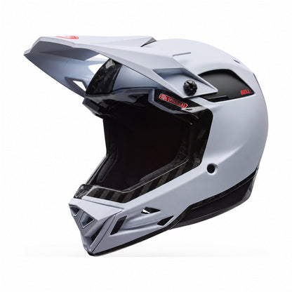 Casco MTB BELL FULL-10 SPHERICAL CARBON PEAK Bianco
