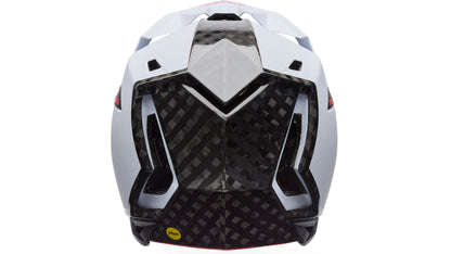 Casco MTB BELL FULL-10 SPHERICAL CARBON PEAK Bianco