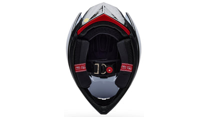 Casco MTB BELL FULL-10 SPHERICAL CARBON PEAK Bianco