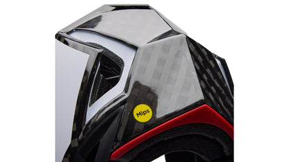 Casco MTB BELL FULL-10 SPHERICAL CARBON PEAK Bianco