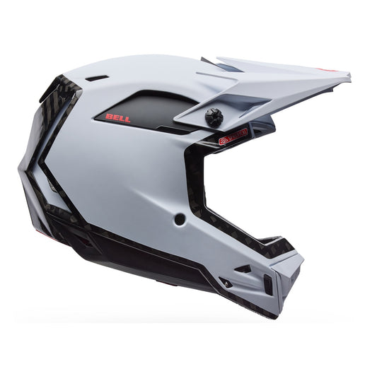 Casco MTB BELL FULL-10 SPHERICAL CARBON PEAK Bianco