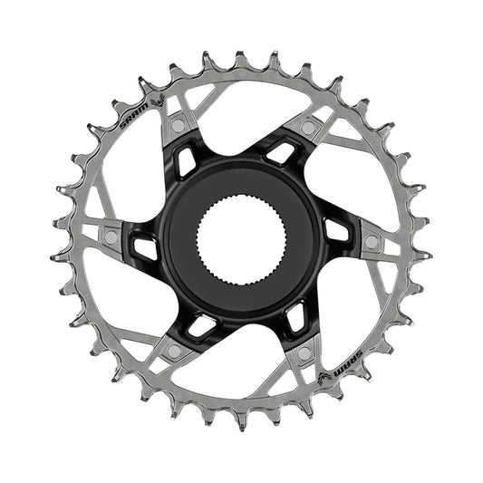 Corona monocorona SRAM XX T-TYPE EAGLE SHIMANO 12 velocità ad attacco diretto — vista della corona su sfondo bianco