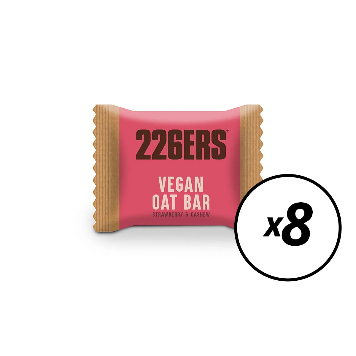 8 Barrette energetiche 226ERS AVOINE VEGAN (50G) Fragola Anacardi - Dattero Corto