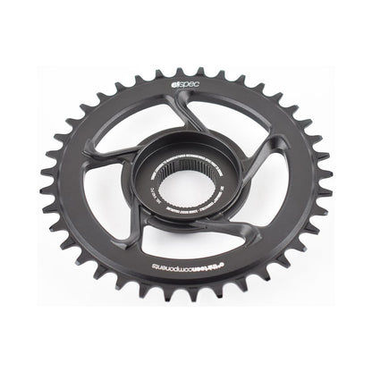 Corona monocorona E-THIRTEEN E-SPEC 11/12 velocità a montaggio diretto Shimano E8000 — vista della corona su sfondo bianco