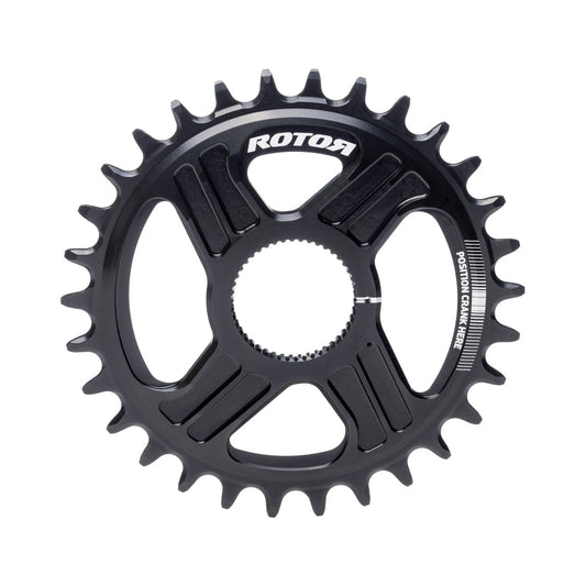 Corona monocorona 9/10/11V ROTOR noQ-RING Direct Mount per Hawk/Raptor/Kapic/2INPowerDM/INPowerDM — vista della corona su sfondo bianco