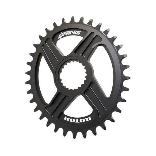 Corona monocorona 12V ROTOR Q-RING Shimano SLX / XT / XTR Direct Mount — vista della corona su sfondo bianco
