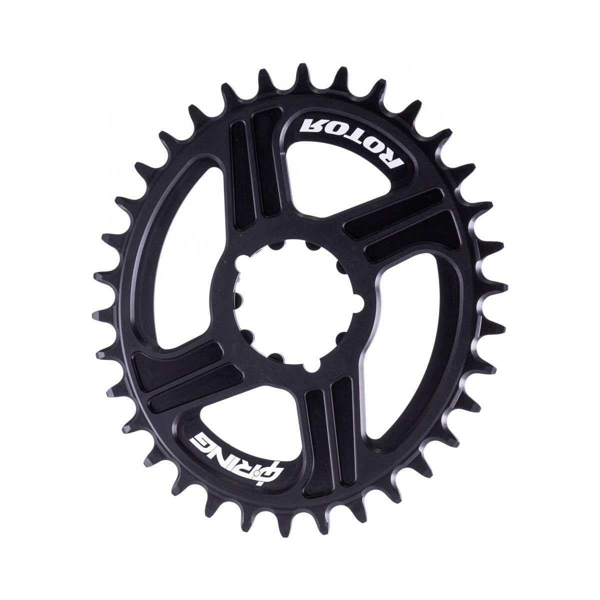 Corona monocorona ovale 11/12 velocità ROTOR Q-RING SRAM a montaggio diretto, disassamento 0 mm — vista della corona su sfondo bianco