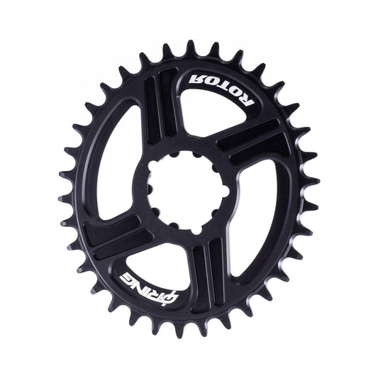 Corona monocorona ovale 11/12 velocità ROTOR Q-RING SRAM a montaggio diretto, disassamento 0 mm — vista della corona su sfondo bianco