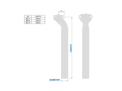 Reggisella RITCHEY CLASSIC TWO-BOLT Offset 25mm
