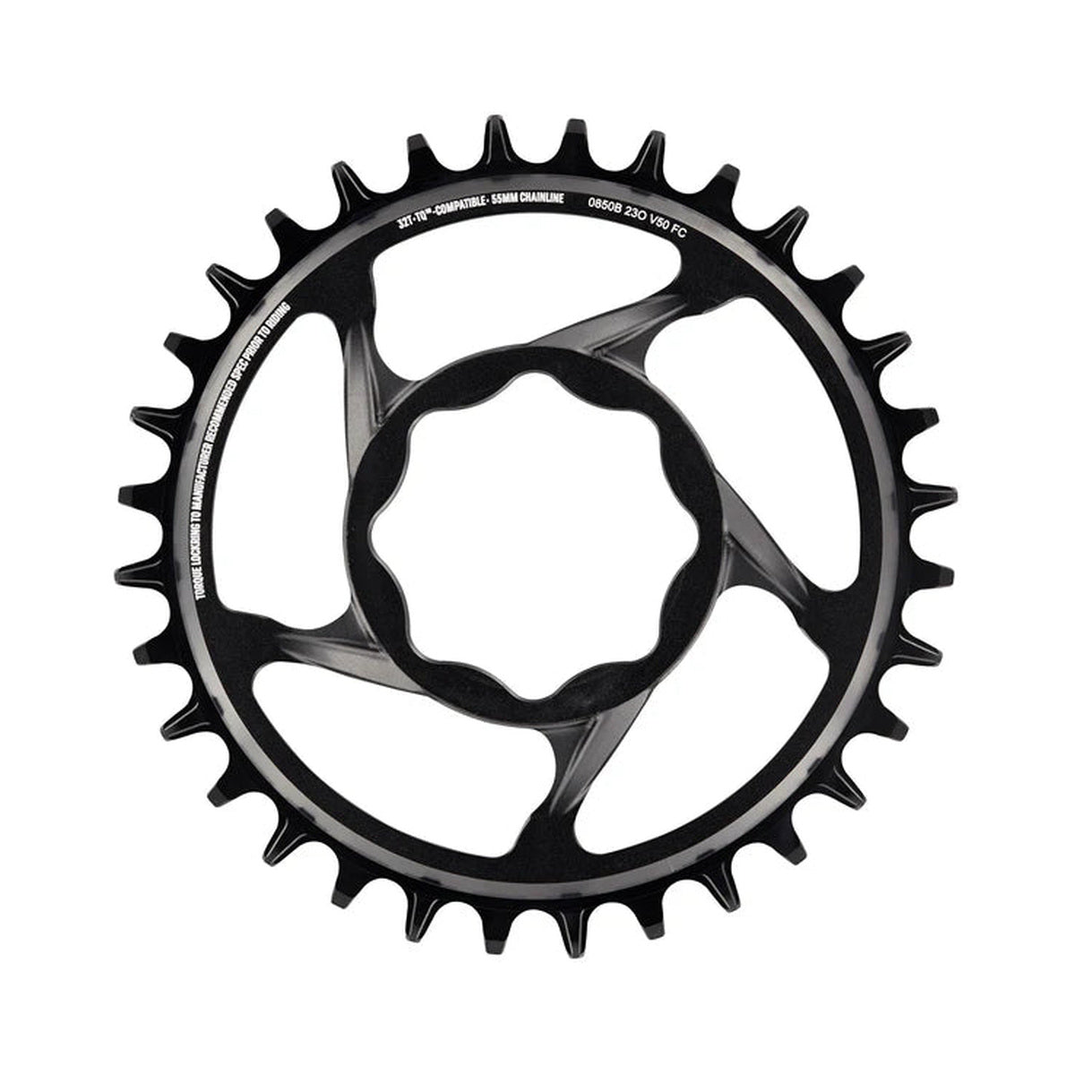 Corona monocorona E-THIRTEEN E-SPEC 11/12 velocità a montaggio diretto TQ HPR50 — vista della corona su sfondo bianco