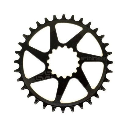 Corona monocorona E-THIRTEEN HELIX PLUS 11/12 velocità a montaggio diretto Boost/SuperBoost 52/55 mm — vista della corona su sfondo bianco