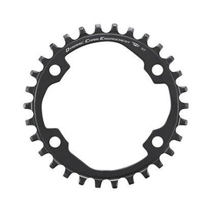 Corona monocorona 9/10/11 velocità SHIMANO CUES U6000, BCD 96 mm — vista della corona su sfondo bianco