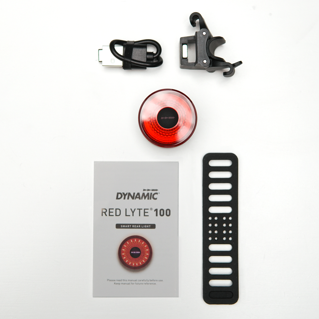 DYNAMIC RED LYTE 100 montata su una bicicletta