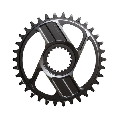 Corona monocorona SHIMANO XTR SM-CRM96 M9200/9220 12 velocità — vista della corona su sfondo bianco