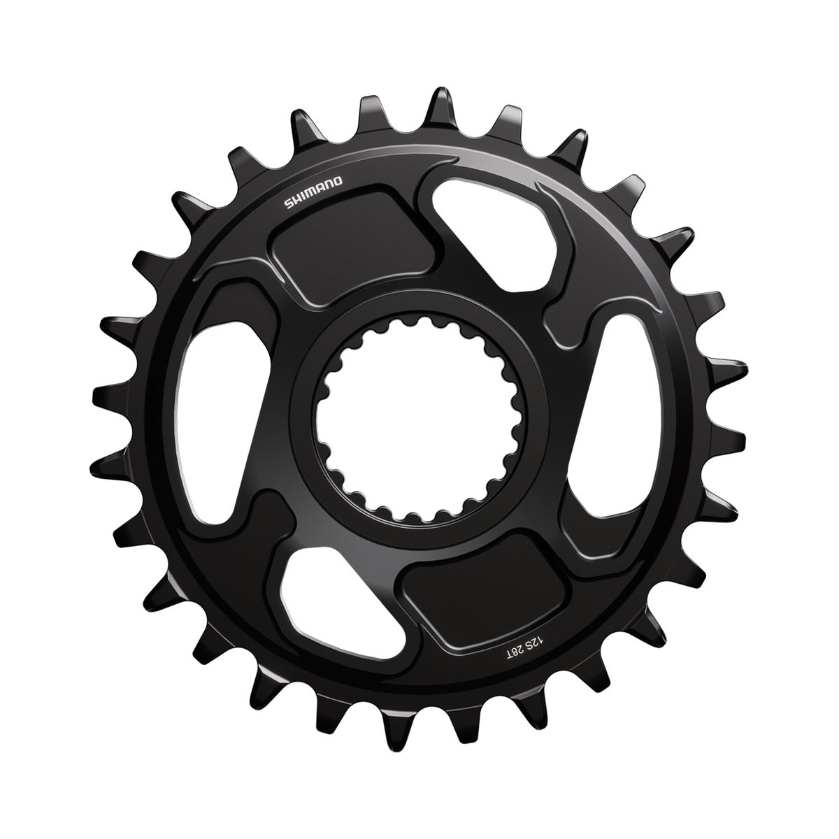 Corona monocorona SHIMANO XT SM-CRM86 M8200 12 velocità — vista della corona su sfondo bianco