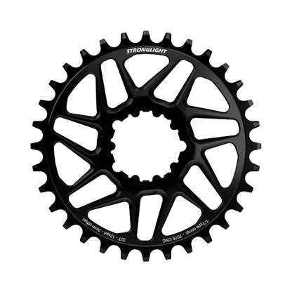 Corona monocorona STRONGLIGHT SRAM EAGLE SX/NX/GX/X01 12 velocità a montaggio diretto, disassamento 3 mm, Boost — vista della corona su sfondo bianco