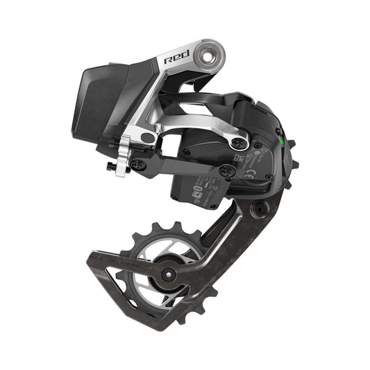 Cambio posteriore SRAM RED AXS E1 12V – vista del prodotto su sfondo bianco
