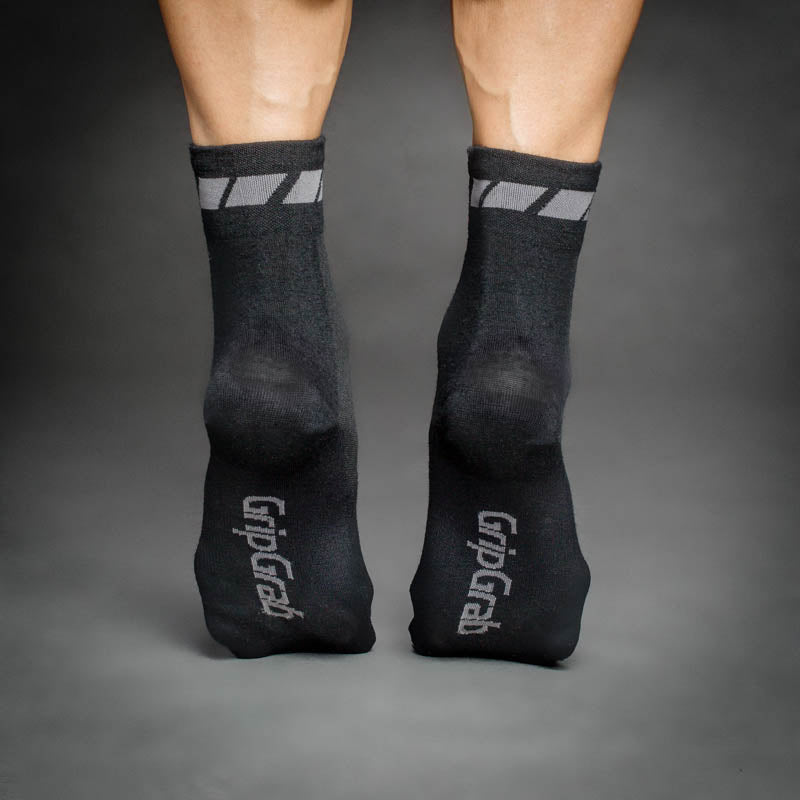 Calze GRIPGRAB MERINO REGULAR CUT nere