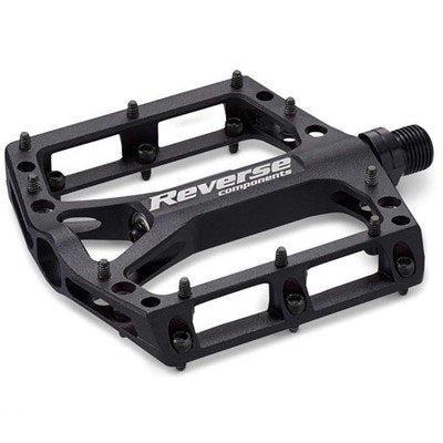 Pedali Flat REVERSE COMPONENTS BLACK ONE Nero