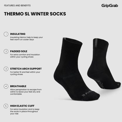Calze GRIPGRAB THERMO SL WINTER blu navy