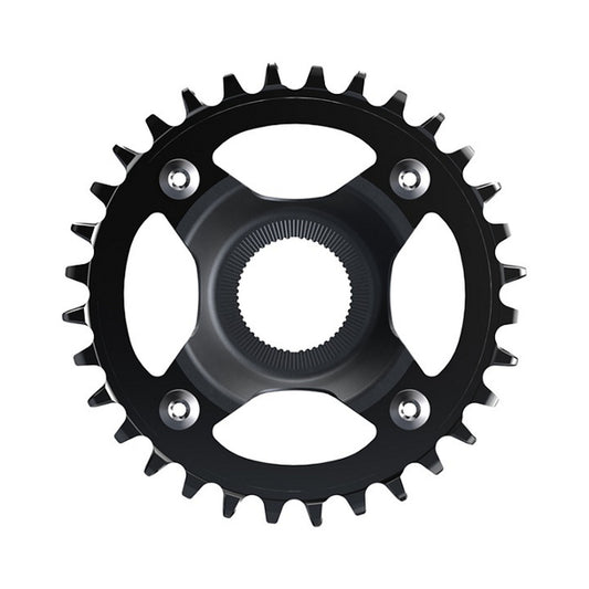 Corona monocorona per e-bike SHIMANO CR-EM800 12 velocità — vista della corona su sfondo bianco